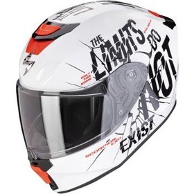 Resim Scorpion EXO-JNR Air Boum Kapalı Çocuk Motosiklet Kaskı Beyaz / Siyah 