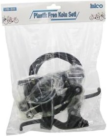 Resim Chermik İbico İ18-011 (Plastik) Bisiklet Fren Takımı Set (2Pcs Fren Kolu & 1Pcs Fren Teli & 4Pcs Fren Mekanizma & Pabuç)*30 