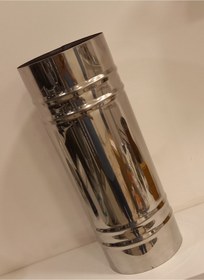 Resim RENUZU Soba Borusu Çap 13 cm Derinlik 35 cm Paslanmaz Krom Çelik 430 