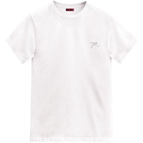 Resim Raru AGNITIO Erkek Pamuklu Beyaz Günlük T-shirt 