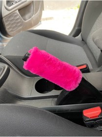 Resim habaca Yumuşak Peluş El Freni Süsü Fuşya Pembe 