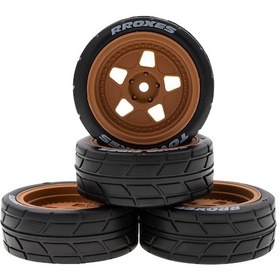 Resim Honmex 1/10 Rc Araçlar İçin 4 Adet Kauçuk Lastik - 65x45x26mm, Tamıya Tt02 Xv01 Hsp 94123 Hpı Kyosho Wltoys Uyumlu Off-road Rehberlik Lastikleri 