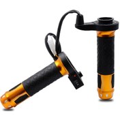 Resim Tenfowee Motorsiklet Isıtmalı El Tutacakları - 12v Üç Kademeli Ayarlı Siyah & Altın Renk Seçenekli 