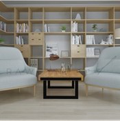 Resim deryawood Raweyn Masif Ahşap Fest Orta Sehpa 85*120 Cm 