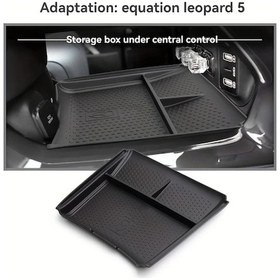 Resim Honeybeeshop Byd Equation Leopard 5 2023-2026 Siyah Tpe Merkezi Konsol Depolama Tepsisi Konfor Organizasyon 