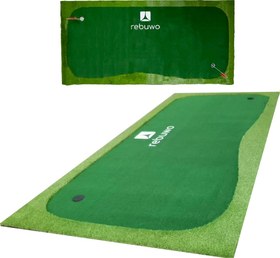 Resim Rebuwo ProGreen Golf Putting Green Antrenman Matı - Suni Çim Golf Vuruş Matı 