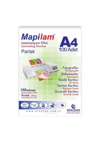 Resim Mapilam 150 Mic. Parlak Laminasyon Filmi A4 100 Lü 