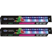 Resim Aqua Master Akvaryum Su İçi Led Lamba 45 Cm Pembe - Beyaz 