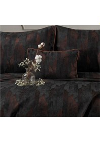 Resim Berru Geometrik 4 Parça Antrasit Pike Takımı 240 X 260 Cm Antrasit 