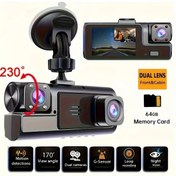 Resim Turcoshop11 64 Gb Hafıza Kartlı Araç Kamerası Ön 1080p Arka 720p Dahili Kayıt 