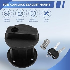 Resim Benzin bidonu tutucu, yağ sabitleme kilidi, 5 galon, benzin deposu kutusu, kilit paketi, tutucu kilit, 10 l/2,6 galon yakıt deposu için 