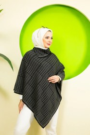 Resim 02Lady Fashion kadın desenli üçgen panço 