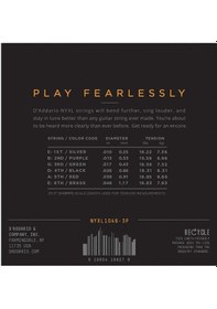 Resim D'addario Nyxl1046-3p Elektro Gitar Tel Seti 3'lü Ekonomik Paket 