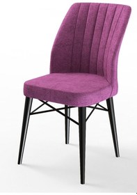 Resim Canisa Concept Canisa Flex Serisi 1.sınıf Sandalye , Mor Sandalye , Siyah Gürgen Ayaklı Sandalye Mor Ayaklar Siyah 