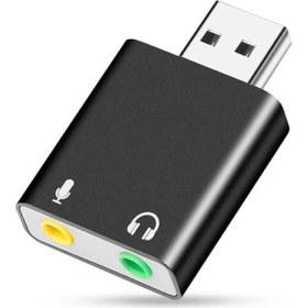 Resim USB Harici 7.1 Stereo Ses kartı kulaklık mikrofon girişli g 