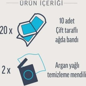 Resim HDY Store Veet Professional 20'li Ağda Bandı Hassas Ciltler İçin Bacak ve Vücut Bölgesi 360° Döner Başlık 