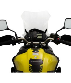 Resim GP Kompozit Suzuki V-Strom DL 650 2017-2023 Uyumlu Ön Cam Şeffaf 48 cm 