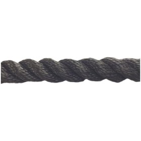 Resim Dolphin Rope Polyester Halat 3 Kollu 22 Mm Siyah 