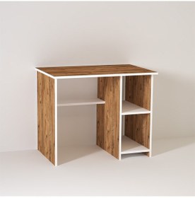 Resim Kalenderdekor1 Kalender Dekor Avel 90 Cm Çalışma Masası Av02 Beyaz - Meşe 