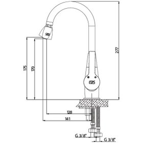 Resim Gpd Solus Tek Gövde Lavabo Bataryası Mtl55 