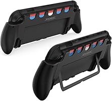 Resim LYEAA for Switch 2 Comfortable Grip with Anti-Slip Stand and Game Storage for 2 Console Grip with Bracket 