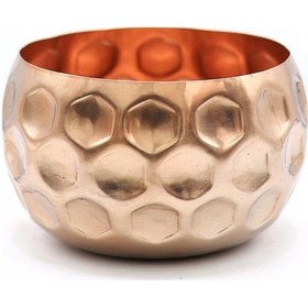 Resim Cuivre Bronz Metal Saksı Orta Boy 