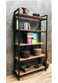 Resim Demo Tanraf Çırağan 5 Raflı Kitaplık 180X90 Cm. Ebat 