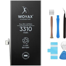 Resim Woyax iPhone 12 Pro Uyumlu Premium Batarya 3310mAh 