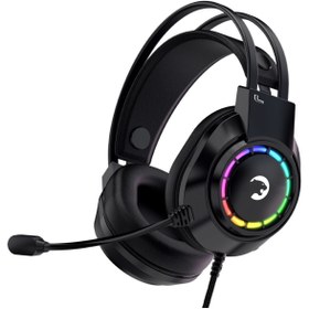 Resim GamePower Voldon Siyah 7.1 Surround Rainbow Gaming Kulaklık 