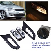 Resim Vw polo 6r sis lambası farı ve far sis anahtarı çift duylu çerçeveli 2009 / 2014 Vw polo 6r sis lambası farı ve far sis anahtarı çift duylu çerçeveli 2009 / 2014