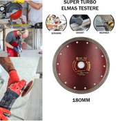 Resim HAS-TEC 180 mm – Elmaslı Turbo Kesici | Seramik, Porselen, Mermer ve Granit İçin İnce ve Hassas Kesim 