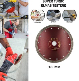 Resim HAS-TEC 180 mm – Elmaslı Turbo Kesici | Seramik, Porselen, Mermer ve Granit İçin İnce ve Hassas Kesim 
