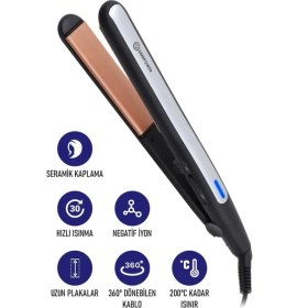 Resim Dempower Profesyonel Seramik Plakalı Saç Düzleştirici 