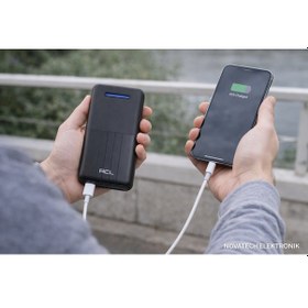 Resim Acl Pw-43 10000 Mah Dijital Göstergeli Powerbank 2 Usb Çıkış + 1 Type-c Çıkış Siyah 