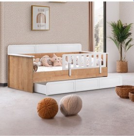 Resim Yavrulu Karyola, Mira Yavrulu Montessori Karyola - Ceviz 