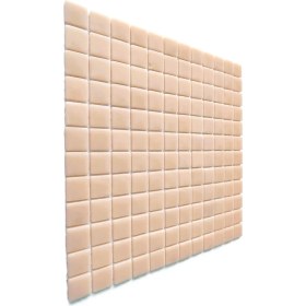 Resim Mutfak Tezgah Arası, Havuz, Banyo, Sauna, Spa, Iç ve Dekorasyonda Tüm Yüzeyler Için, 25X25 mm A. Yavruağzı 31.5X31.5 cm. Cam Mozaik. ( 1 M2 Fiyatıdır ) 