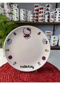 Resim 5 Parça Hello Kitty Model Çocuk Yemek Takımı Beslenme Seti Çok Renkli 