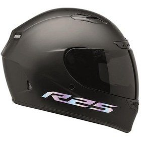 Resim Yamaha R25 Yazılı Hologram Motosiklet Kask Sticker Etiket Modeli 