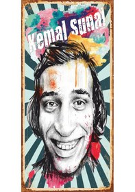 Resim Kemal Sunal Yeşilçam (10 CM X 20 CM) Mini retro ahşap poster 