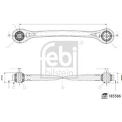 Resim Sol Arka Travers Baglantı Kolu Audı 4m0505291f 