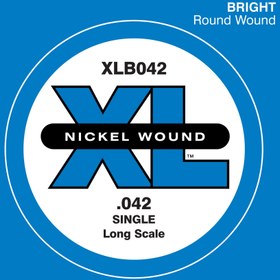 Resim D'Addario XLB042 XL Nickel Bas Gitar Tek Tel (42) 