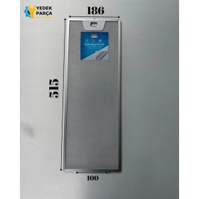 Resim Arçelik Uyumlu Davlumbaz 18,6X51,5 cm Tek Tırnaklı Aspiratör Yağ Filtre 