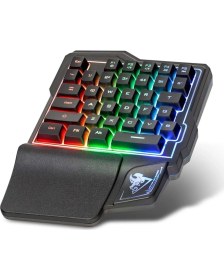 Resim Hadron GM-506 Rgb Ledli Kablolu Oyuncu Klavye Mouse Seti 