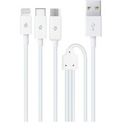Resim Ttec Trio Şarj Kablosu Usb-a - Usb-c / Lightning / Micro Usb 