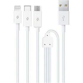 Resim Ttec Trio Şarj Kablosu Usb-a - Usb-c / Lightning / Micro Usb 