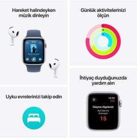 Resim Apple Watch SE GPS + Cellular 44 MM Alüminyum Kasa Spor Loop Akıllı Saat (Apple Türkiye Garantili) 