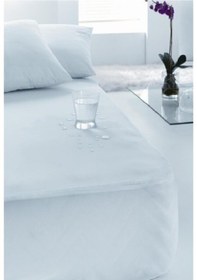 Resim Altın Karma Çift Kişilik Fitted Sıvı Geçirmez Micro Yatak Koruyucu Alez 160x200+30 Cm Beyaz 