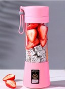 Resim STFAST Taşınabilir Şarjlı El Blender Shaker Smootie Hızlı Bebek Maması Hazırlama Aleti 6 Bıçaklı Pembe 