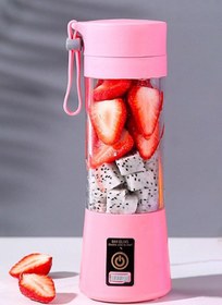 Resim STFAST Taşınabilir Şarjlı El Blender Shaker Smootie Hızlı Bebek Maması Hazırlama Aleti 6 Bıçaklı Pembe 