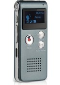 Resim Gaojunshop01 Gri 32 Gb Ekranlı Mini Ses Kayıt Cihazı Ses Kaydı Mp3 Çalma Uzun Pil Şifre Koruması 